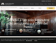 Tablet Screenshot of hotelmadridmaydrit.com